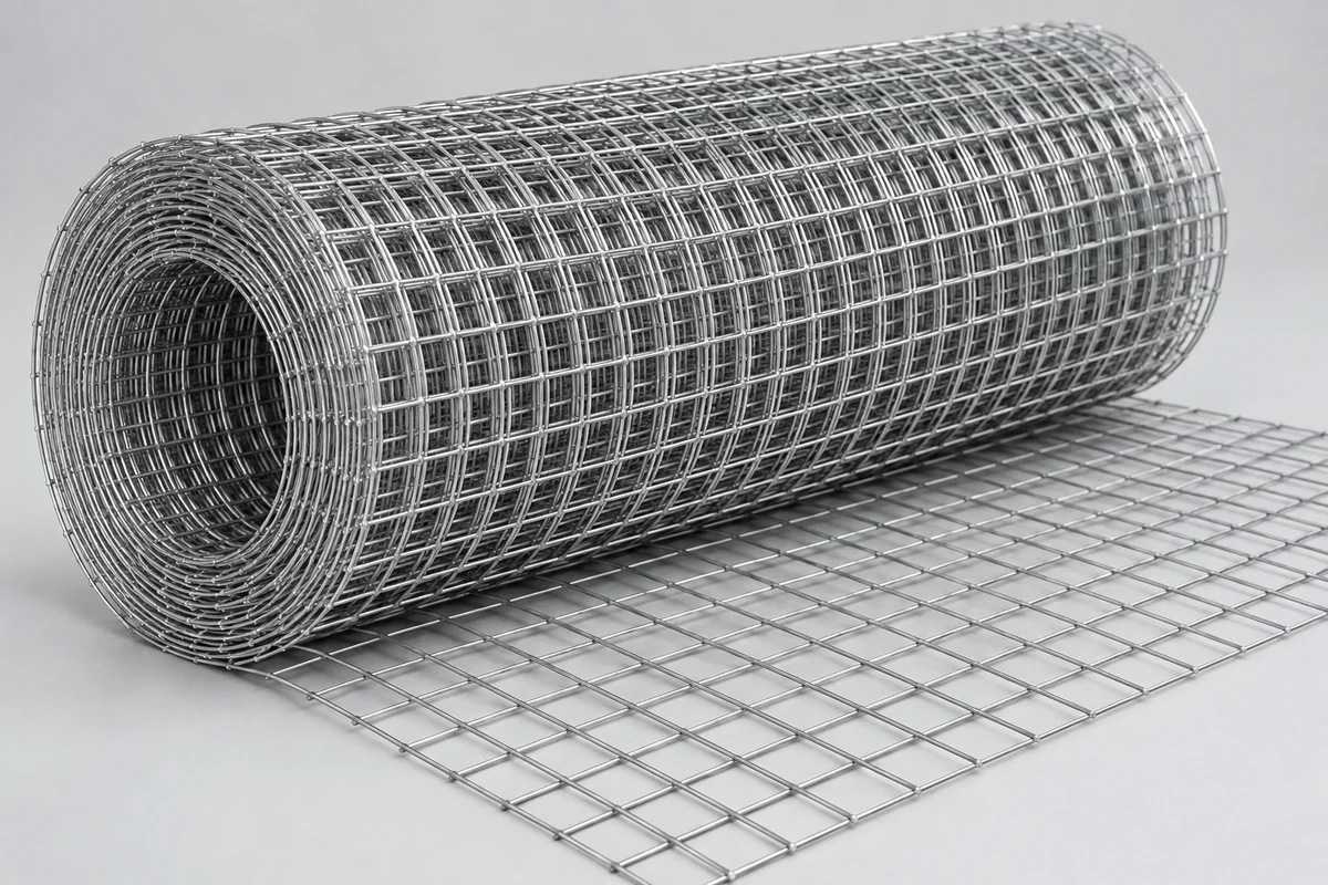Сетка сварная 10×10×0,8 ТУ в рулонах 1×15м цинк — иллюстрация типа